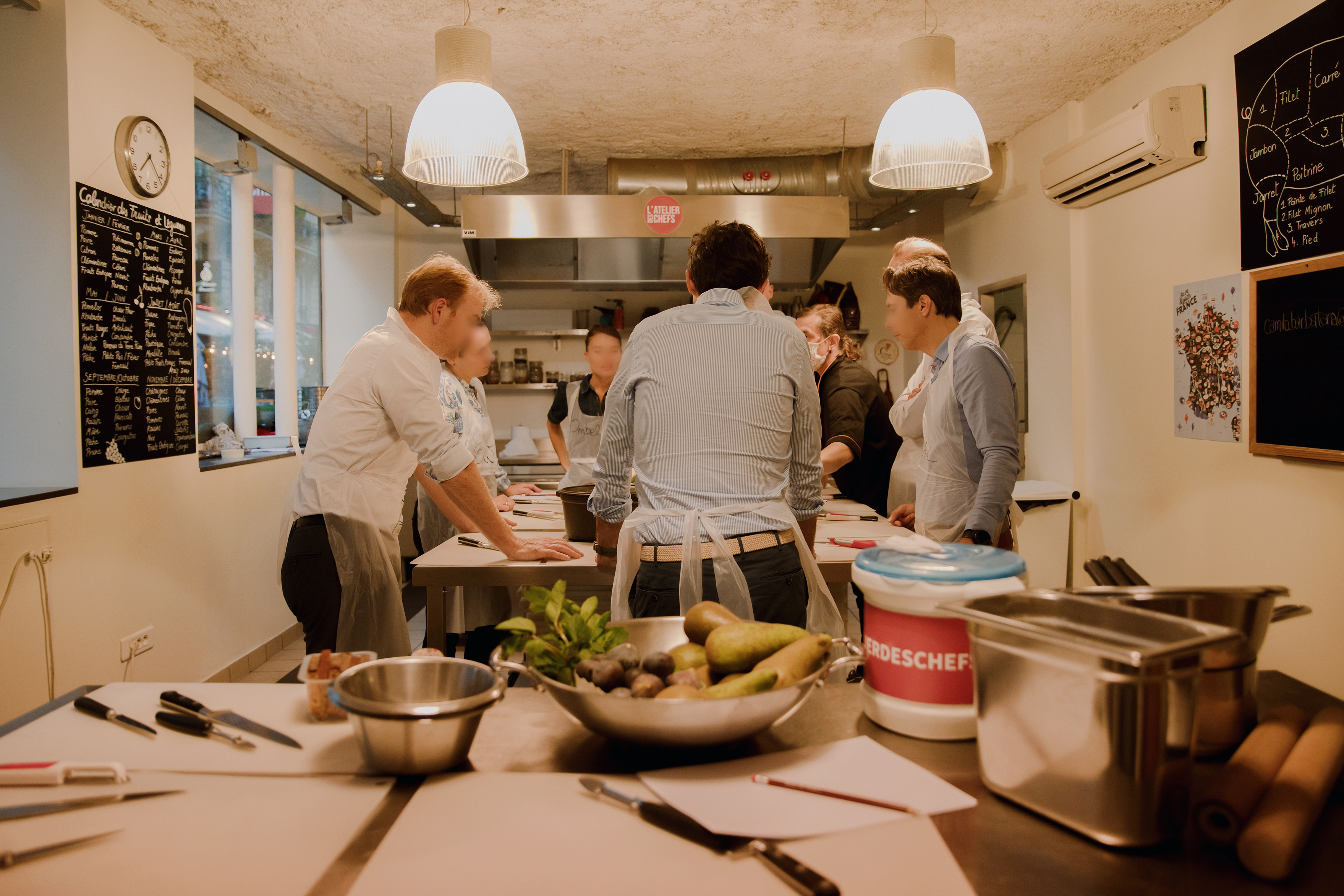 Cours de cuisine Team Building Paris