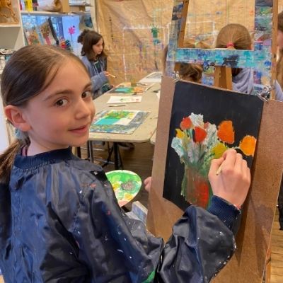 Anniversaire enfant atelier peinture Paris 15