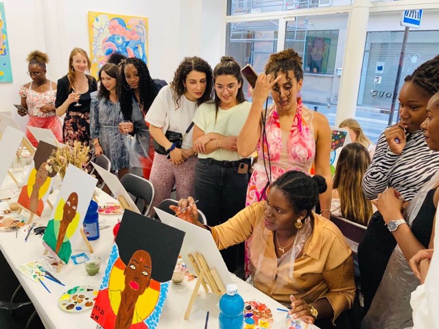 Drink and Paint mère fille Paris