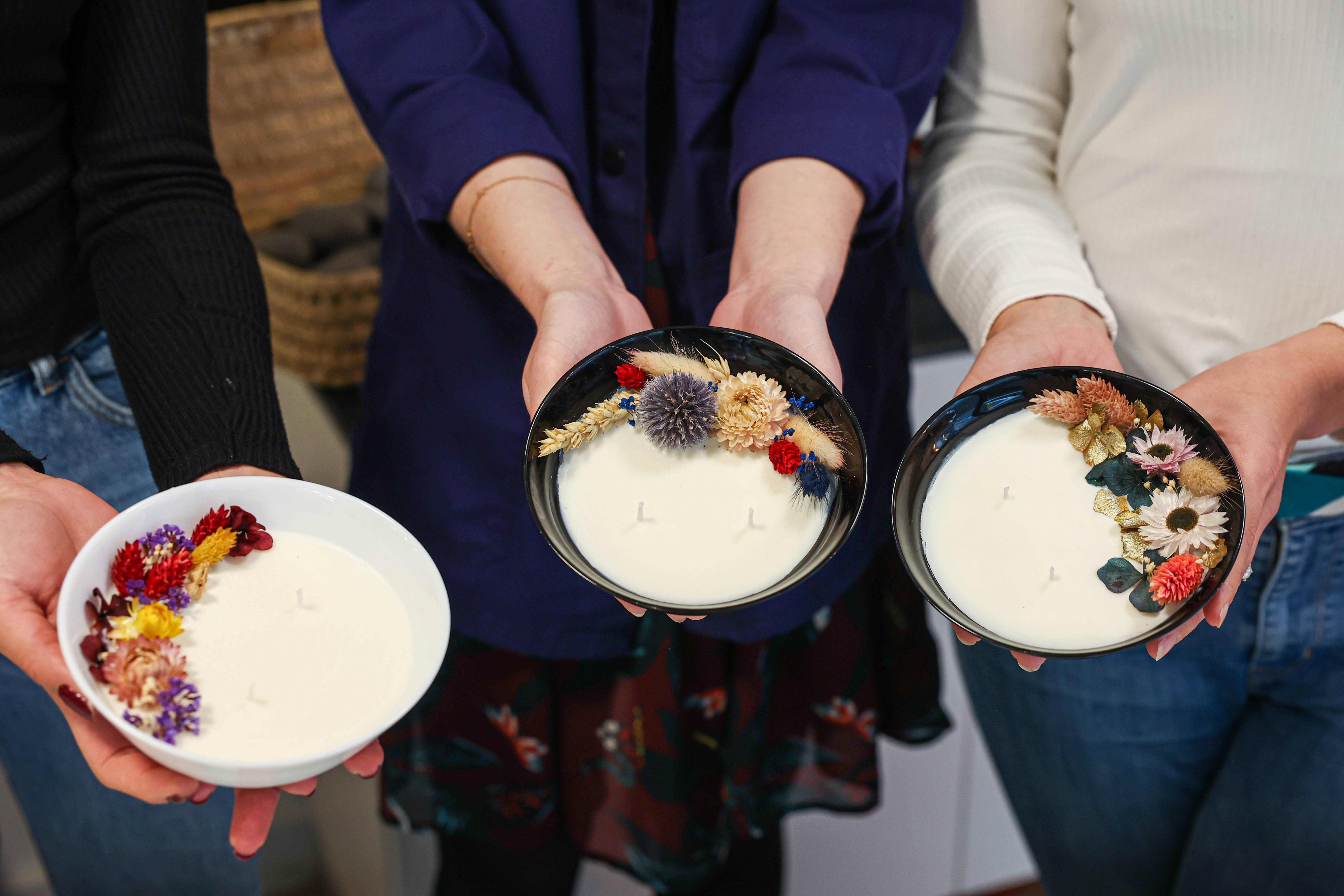 Atelier Bougie Fleurie Team Building Paris