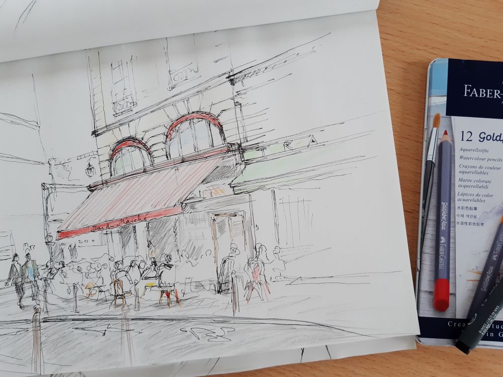 Atelier dessin et aquarelle bureau