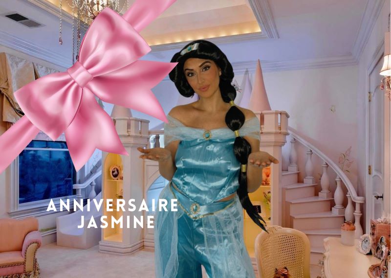 Anniversaire princesse Jasmine à domicile Paris