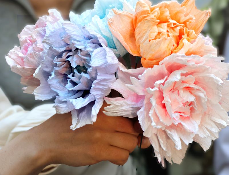 Atelier DIY fleurs papier entreprise