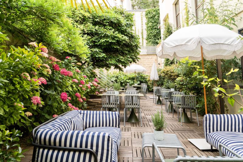 Afterwork intimiste jardin secret Hôtel Rosalie Paris 13